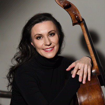 Die Cellistin Tatjana Vassiljeva-Monnier