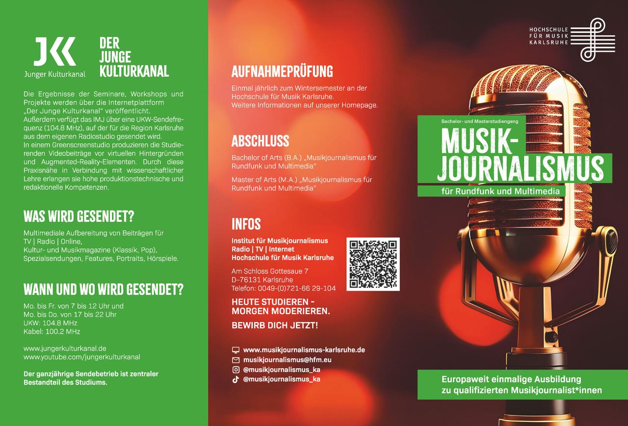 Flyer Musikjournalismus Seite 1