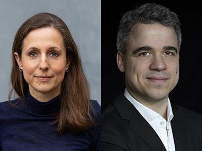 Portraits von Dr. Nanna Schmidt und Alexander Fleischer